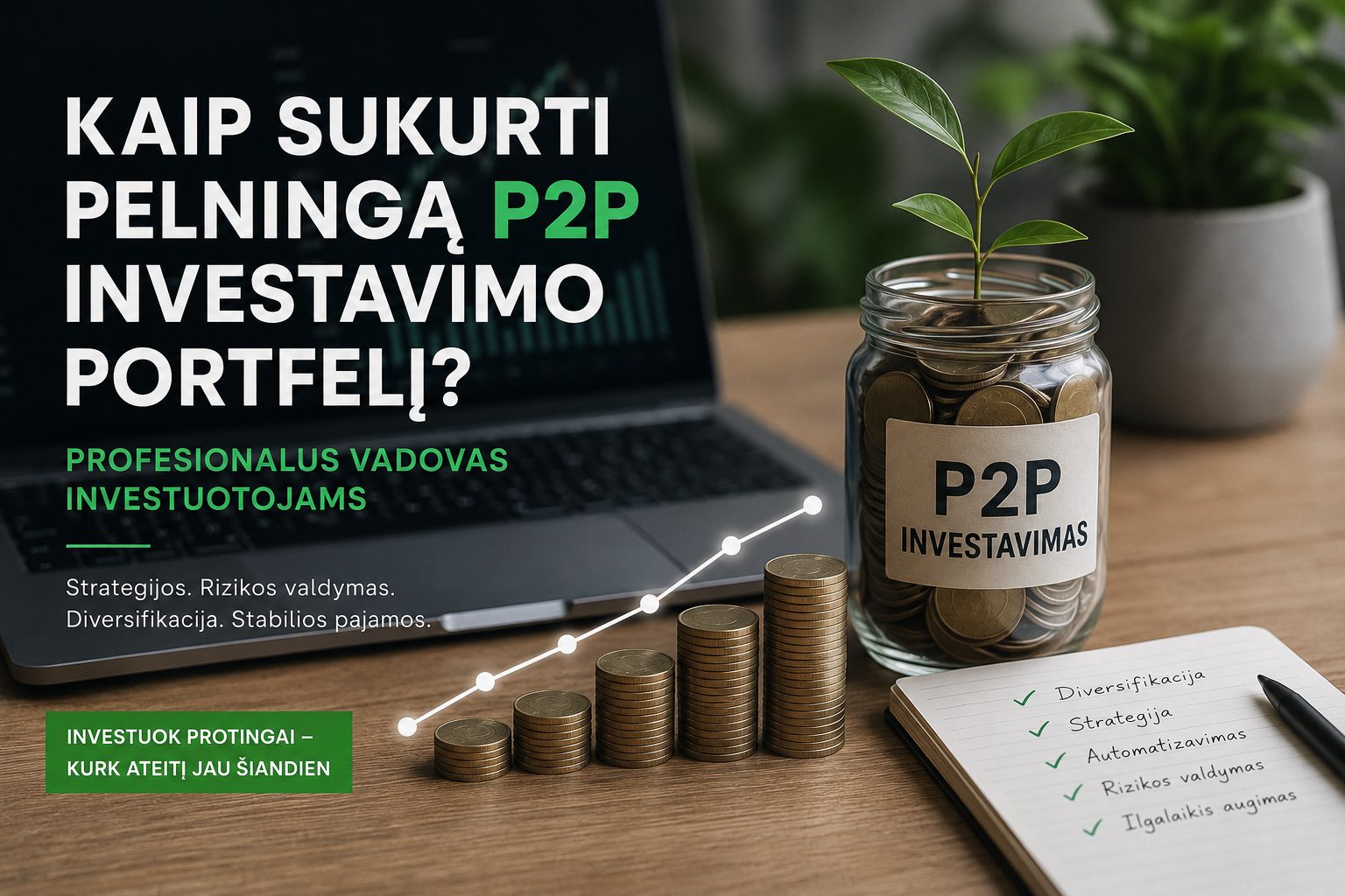 Kaip sukurti pelningą P2P investavimo portfelį